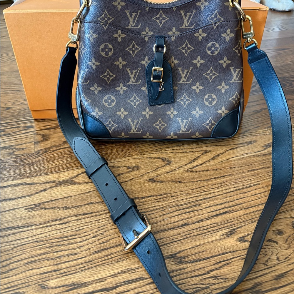 Louis Vuitton Odeon Monogram Brown and Black Shoulder Bag